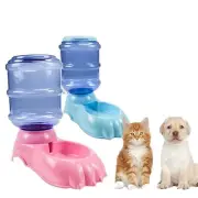 2 PK Pet Feeder Food & Water Dispenser Station Cat Dog Automatic Dry Food Stand