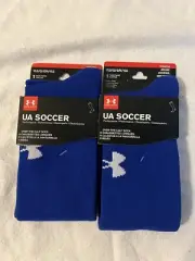 NEW Under Armour Over the Calf UA Soccer Performance Socks 2 Pair Youth Large