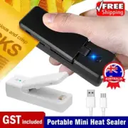 Portable Mini Heat Sealing Machine USB Rechargeable Food Sealer Plastic Bag NJ