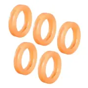 20Pcs 24mm Key Cap Cover Rings Identifier Coding Tag Silicone Sleeve Orange