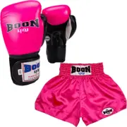 NEW Boon Compact Plain Bright Pink Womens Shorts & Gloves
