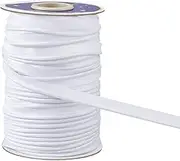 DICOSMETIC 72 Yards x 3/8 Inch(11mm) Piping Cord Trim for Sewing Satin Bias Piping Tape White Polyester Bias Tape for Garment Sewing Home Decoration and DIY Craft