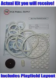 1969 Gottlieb Mini Pool Pinball Machine Rubber Ring Kit