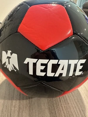 Tecate Beer Promotional Red & Black Soccer Ball