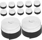GANAZONO 12Pcs Tennis Grip Tape Non Slip Overgrips for Racket Sports Quick Drying Sweat Absorption for Tennis Badminton Fishing Handles White