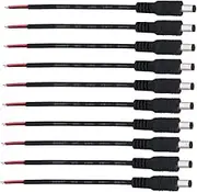 HOMOCONO 12v Dc Cable Jack Adapter Set 5.5x2.1mm Connector for CCTV Surveillance Cable Making