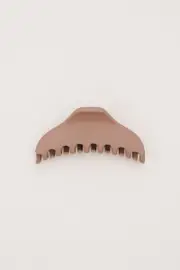Brown Large Plain Claw Clip