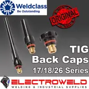 2x WELDCLASS TIG Torch Back Cap Long, Short, Medium for 17V 18V 26V 17 26 Series