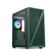 Vetroo M05 Micro ATX MINI ITX Gaming PC Case Tempered Glass w/ ARGB Fan Green