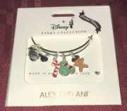Alex & Ani Disney Christmas Snacks Gingerbread Cookie Candy Cane Bracelet Li Ed
