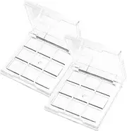 ARTSEWPLY 2Pcs Transparent Eyeshadow Palette Color Cosmetic Container for Eyeshadow Pigment Samples and Blush Empty Lipstick Tray for Makeup Storage