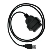 16Pin OBD2 To USB Port Charger Adapter Cable Connector Diagnostic Tool Black