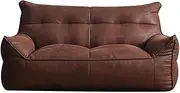 Sofas and Couches Lazy Sofa Double Tatami Bean Bag Fabric Balcony Sofa Small Apartment Bedroom Retro Lying Sofa Sleeper for Living Room Corner Chair Bedroom Salon Office