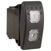 K4 ON-OFF-ON Contura II Sealed Switch W/Hard Touch Actuator 2 Clear Lenses