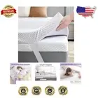 Full Size 2-Inch Gel Memory Foam Topper with Removable Cover - Back Pain Relief