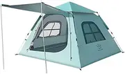 4-6 Persons Self-Driving Travel Camping Tent Automatic Quick-Opening Tent Portable Rainproof -Proof Tent Fishing Hiking Shelter Multicolor598 L
