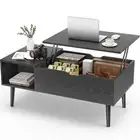 Sweetcrispy Coffee Table Black Lift Top Coffee Tables for Living Room Small R...