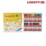 【LIBERTY】利百代可愛小花貓 特大號粉蠟筆24色