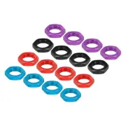 16PCS Aluminum 17mm Wheel Nut Thread 1.0mm for 1/8 RC Black/Red/Blue/Purple