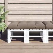 Taupe Pallet Cushion Outdoor 120x80x12 cm - Patio Furniture Seat, Chair Cushions for Bench, Sofa Pillow Replacement Set