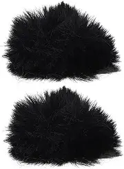 AKOOSY 2Pcs Microphone Windscreen Mic Sleeve for Noise Reduction Spit Protection Fit for Various Microphones Durable Material