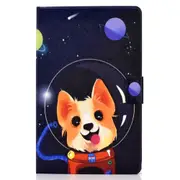Colored Drawing Universal Voltage Craft Cloth TPU Protective Case, with Holder & Sleep / Wake-up Function & Card Slots & Anti-slip Strip for Galaxy Tab A 8.0 (2019) P205 / P200(Dog)
