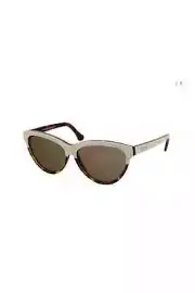 Balenciaga BA29 24J White Tortoise Cat Eye Brown Non-Polarized 59mm Sunglasses