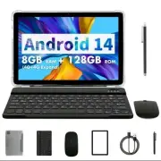 10.1 Inch tablet Pritom Set Android 14,Octa Core, 2 in 1 Portable Device