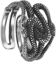 [Healvian] Stainless Steel Snake Knuckle Ring Vintage Gothic Fashion Jewelry for Men Fidget Ring