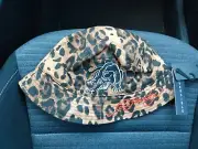 ADULT ED HARDY OSFM REVERSIBLE BROWN/BLACK PANTHER BUCKET HAT - NWT.