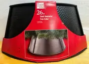 Steel Gunmetal Tree Collar - 26in Large - Rustic Farmhouse Christmas - New