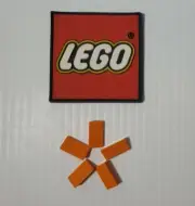 LEGO 1 x 2 x 2/3 30 Degree Slope ORANGE (x5) 85984 NEW REPLACEMENT PARTS