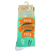 Frankly Funny Novelty Socks One Size Fits Most - Fck Fckity Fck, EJF E10695