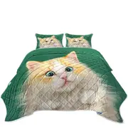 Cats Art Paintings Beautiful Kitty Cat Coverlet