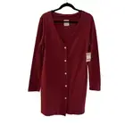 For Days Size L A-Line Button Dress Long Sleeve Red Organic Cotton Zero Waste