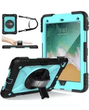 eTopxizu Rugged Case for iPad 9.7 Inch 2018/2017, 3 Layer Hybrid Shockproof