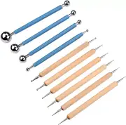 10 Piece Dotting Tools Ball Styluses for Rock Painting, Pottery Clay Modeling Em