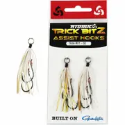 Atomic Trick Bitz Assist Fishing Hook #1, White Gold