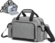 Trunab Home Health Nurse Bag Empty, Portable Medical Supplies Shoulder Bag for Hospice, Home Visit, Nursing Students, Bag Only, Grey, 1 Count (Pack of 1), Portable