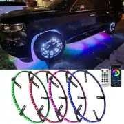 4X 15.5" For CHEVROLET SUBURBAN RGB LED Wheel Rim Ring Underglow Chasing Lights (for: Chevrolet)