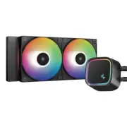 DeepCool LE500 240mm All-in-One CPU Liquid Cooler, LED Lighting, PWN Fans.Hydro