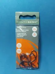 SOUTH BEND Size 2/0 Black Nickel Drop Shot Hooks - Quantity 10 ( #SBDSH2/0-10 )