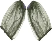 Mesh Hat Face Protective Net 2 Pack Cool Comfortable and Insect for Outdoor Use Green