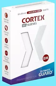 60 ULTIMATE GUARD CORTEX GLOSS WHITE JAPANESE SIZE Card SLEEVES Deck Protector