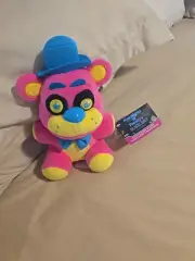Five Nights At Freddy's Funko Freddy Plush 8" Blacklight Pink Bear With Tag 2018