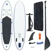 NNEVL Stand Up Paddle Board Set SUP Surfboard Inflatable Blue and White