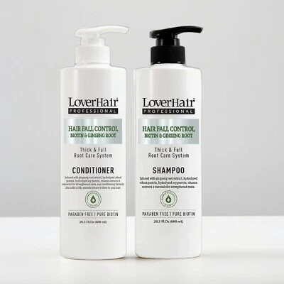 Combo Pack LoverHair – Hair Fall Control Biotin & Ginseng Shampoo & Conditioner