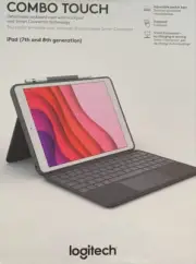 Logitech Combo Touch Keyboard Case for Apple iPad 7th and 8th Generation