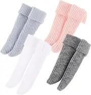 Toddmomy 4 Pairs Doll Socks Socks Socks Fashion Accessories Bibs for Dolls Sock Patches Hand Holding Socks Cute Socks Lifelike Doll Accessories Doll Shoes Cloth