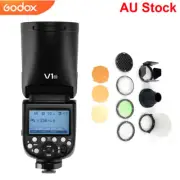 Godox V1-N V1N 2.4G TTL Round Head Flash Speedlite For Nikon + AK-R1 Accessories